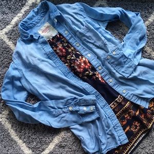 ☀️CHAMBRAY BUTTON UP SHIRT☀️